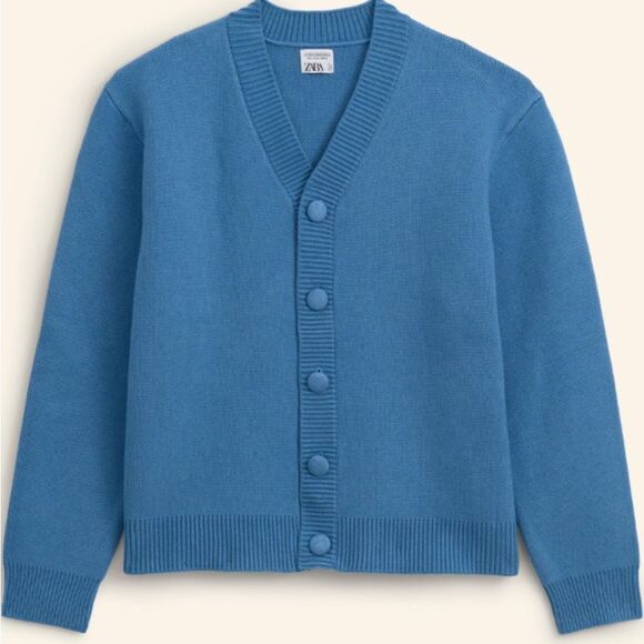 Men's Blue Sweater - Picture 3 of 3